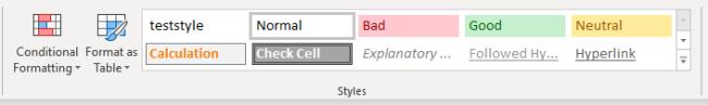 excel vba skriftstiler