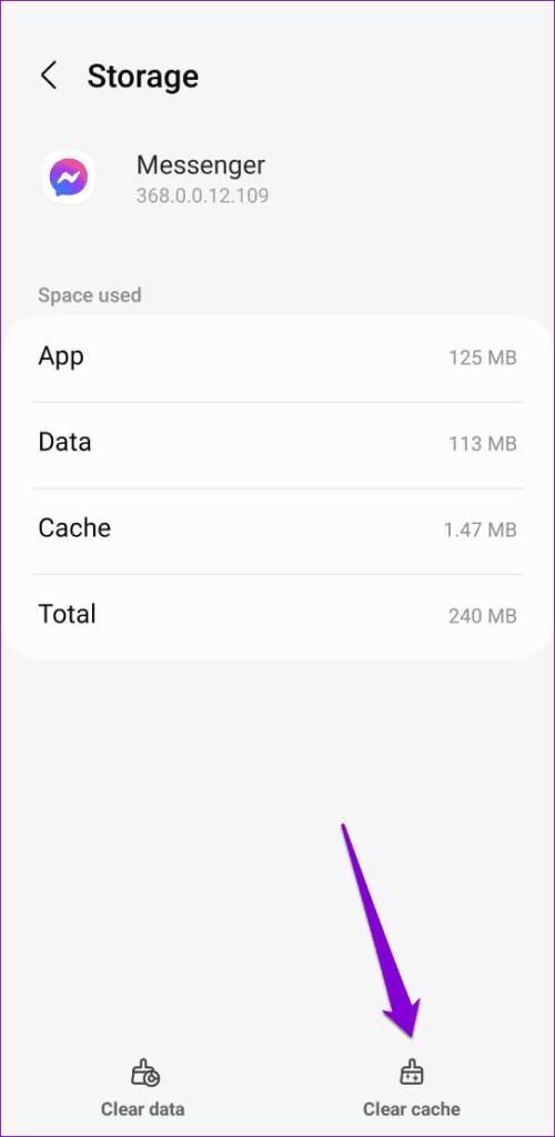 Rensa Facebook Messenger Cache